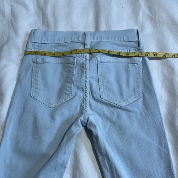 Rebecca Minkoff Sky Blue Thompson Twill Mid Rise Distressed Skinny Jeans NWT - Picture 11 of 14